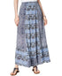 Mixed-Print Maxi Skirt
